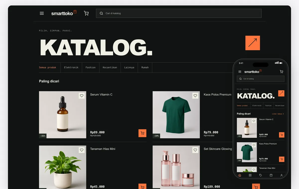 Pratinjau Katalog Hitam